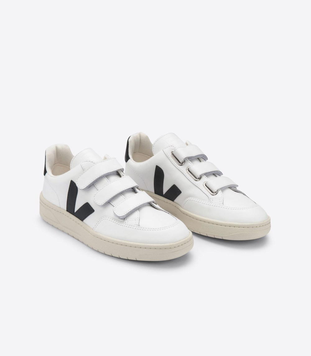 Veja Sneakers Dam - V-Lock Läder - Vita/Nigga - 716384-ONA